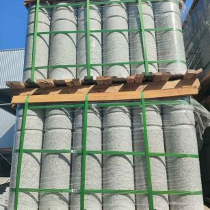 邵阳挡车柱芝麻白 挡车石