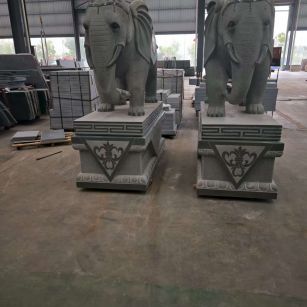 邵阳芝麻灰花岗岩对象 芝麻白芝麻灰大象