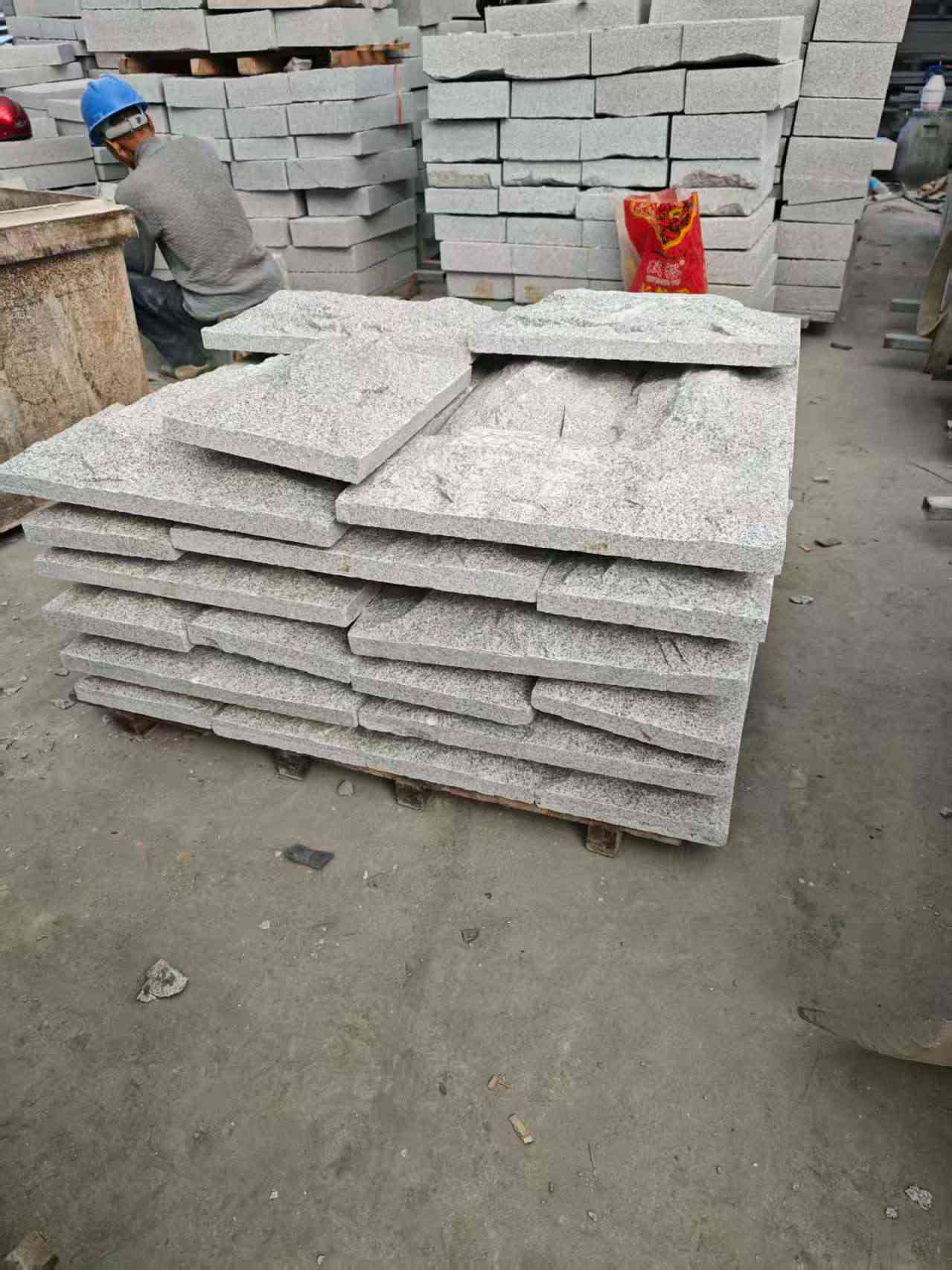 邵阳芝麻白蘑菇石，自然面